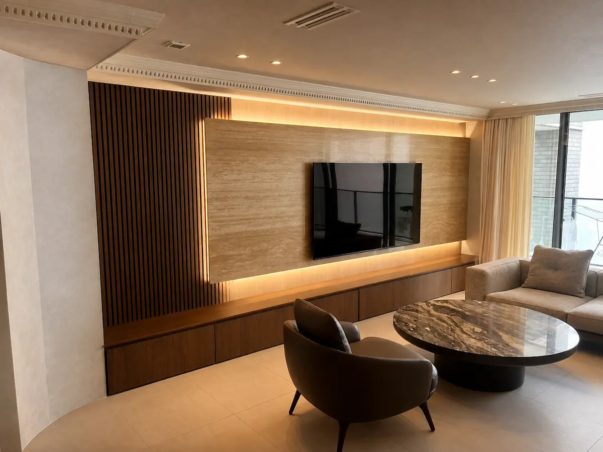 テレビ壁面造作家具